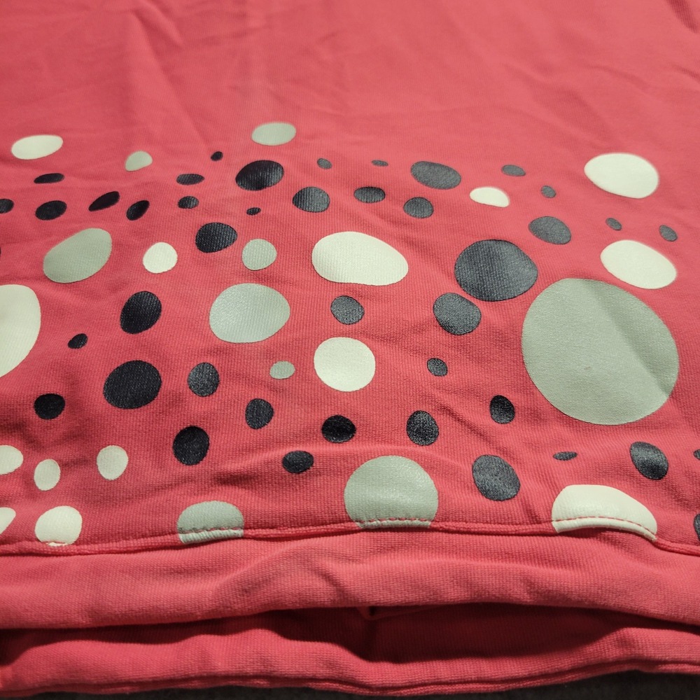 Nike Womens Pink Polka Dot Tennis Skort Built-in Briefs Size Medium Pickleball - Picture 9 of 10